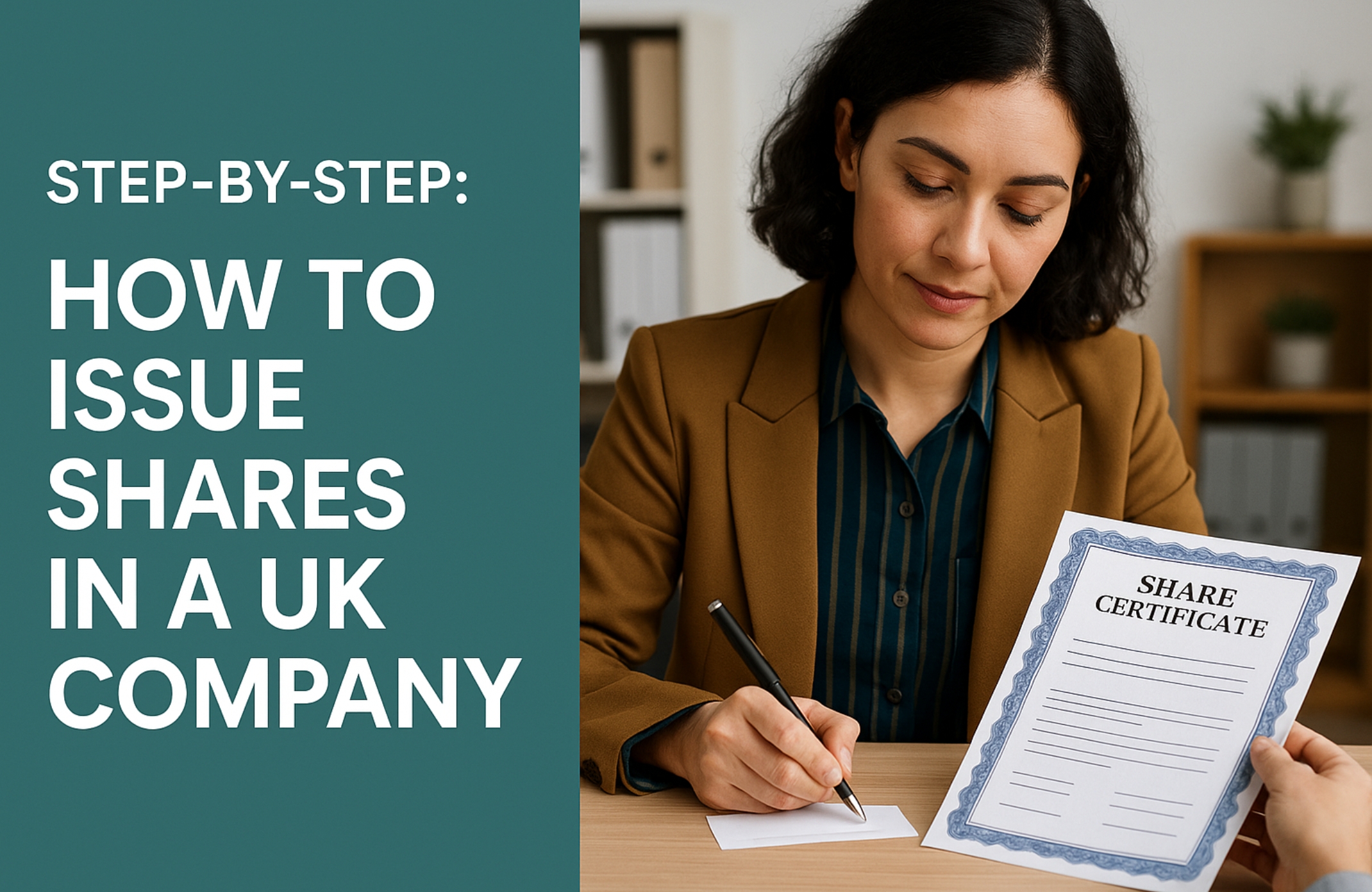 step by step guide - how to issue the shares